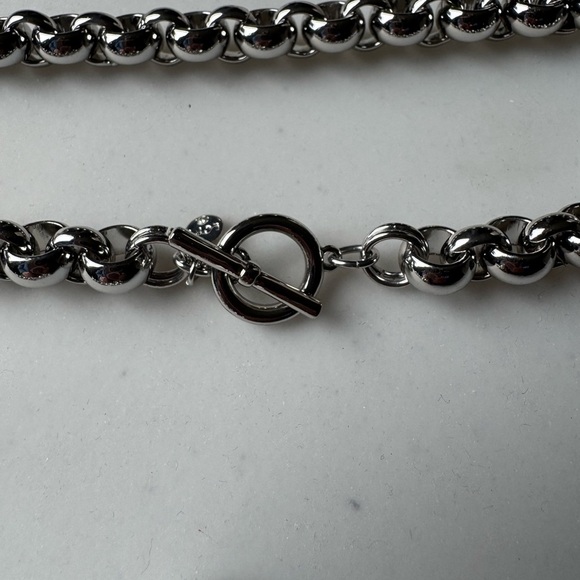 LOFT Polished Silver Chain Necklace NWOT - Picture 5 of 6
